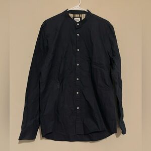 Zara Men's Dark Navy Blue Casual Shirt size Large